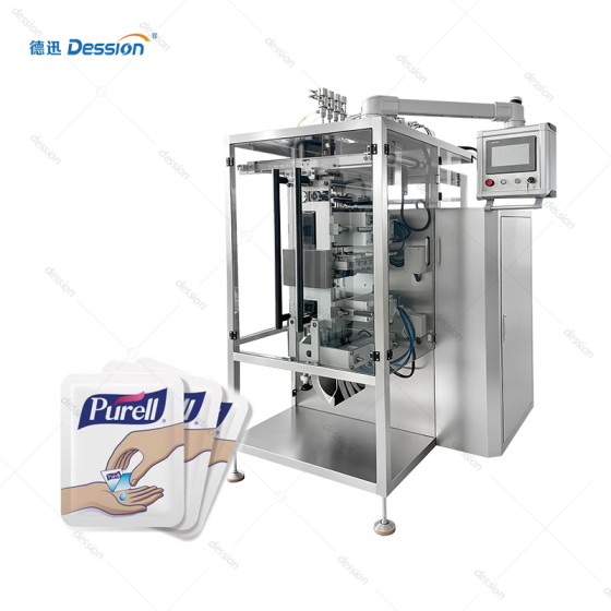 Automatic Multi-Lane 4-Side Seal Liquid Packaging Machine for Hand Sanitizer